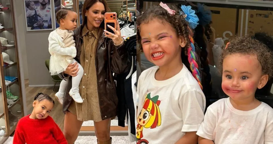 Bruna Biancardi mostra arte das filhas após noite de brincadeiras com Neymar