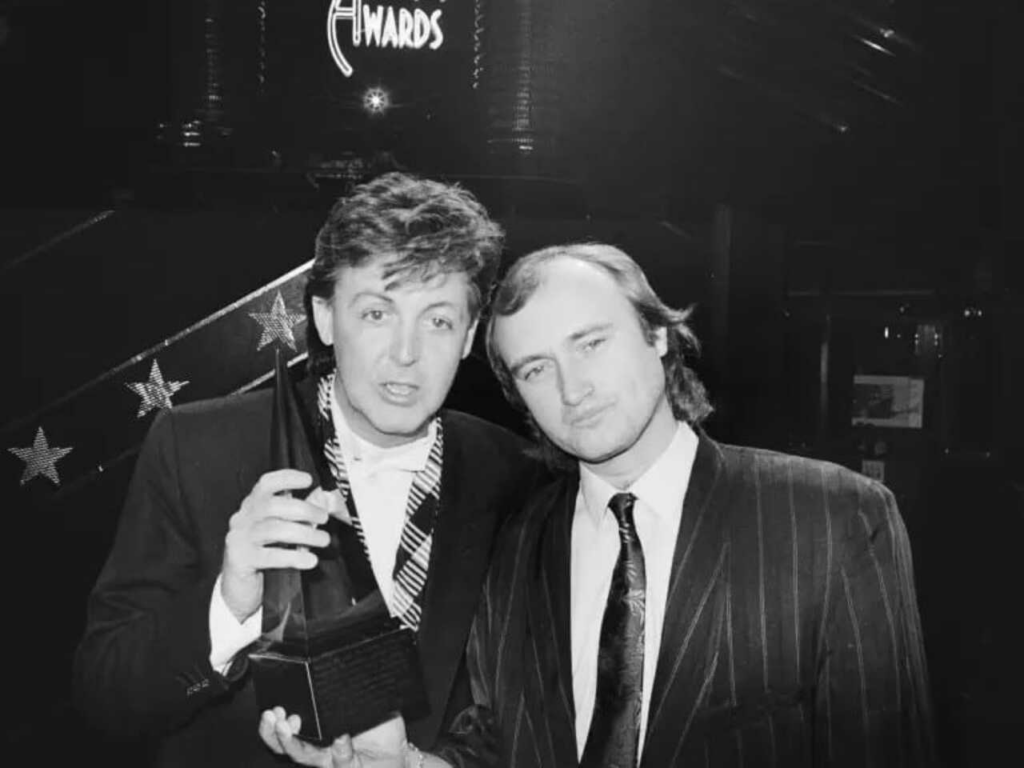 Phil Collins e Paul McCartney fazem as pazes após 24 anos de desavença