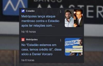 Metrópoles acusa Estadão de ocultar relação com Vorcaro e omitir fatos