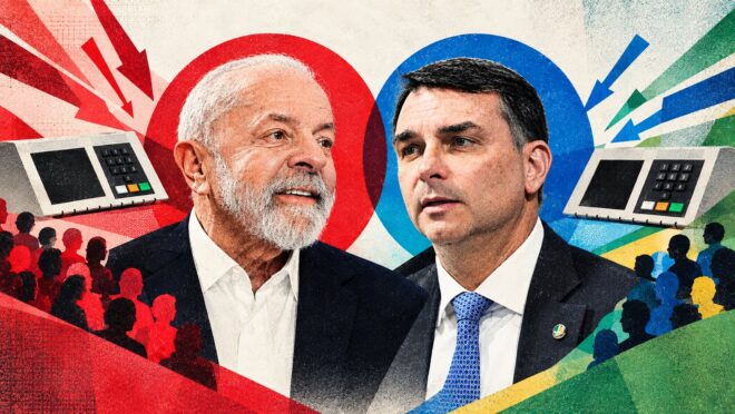 Datafolha aponta Flávio Bolsonaro com 52% e Lula com 48% dos votos válidos no 2º turno