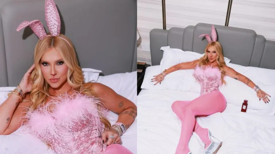 Virginia Fonseca surge de coelhinha em festa e recebe comentário de jogador