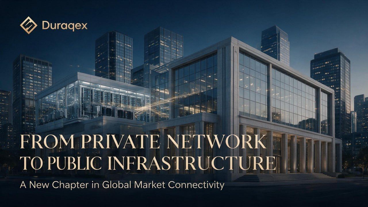 Duraqex anuncia reformulação estratégica de sua arquitetura: de dark pool institucional a infraestrutura de mercado aberta ao público, com apresentação de novo hub principal da rede